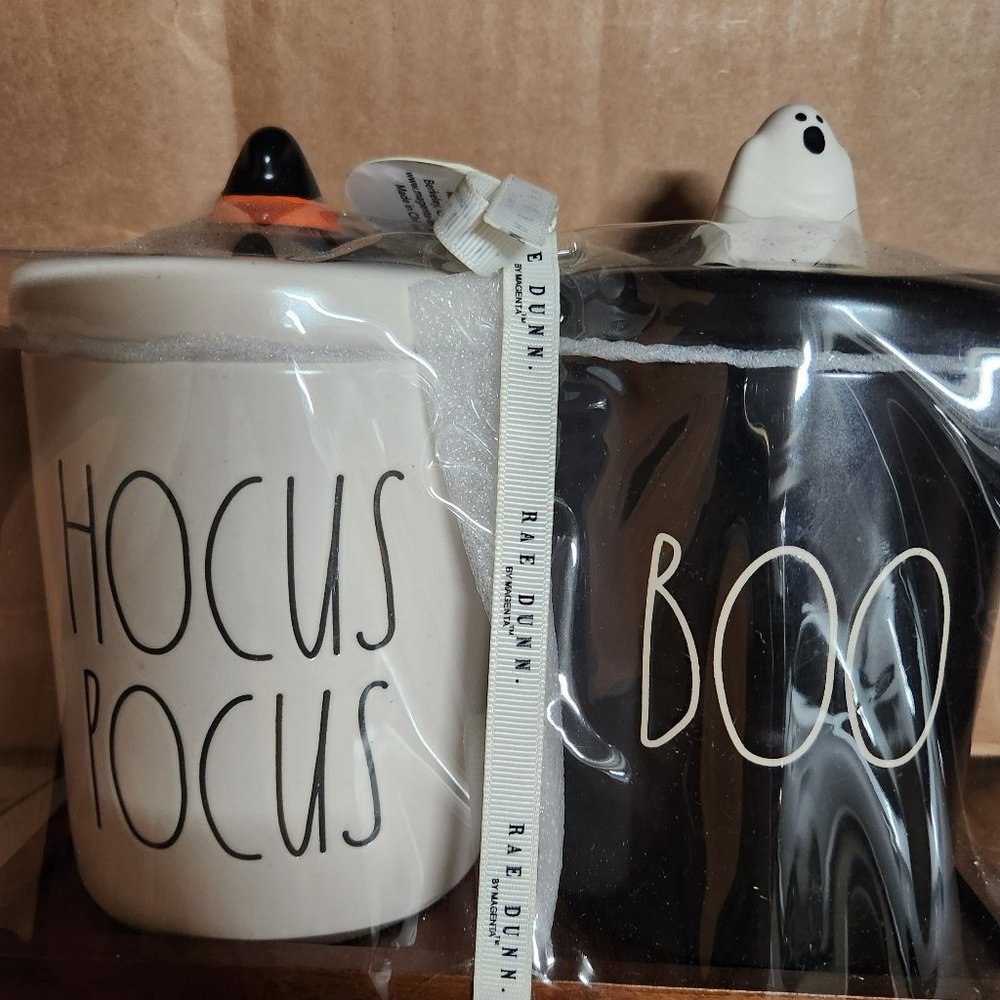 NWT Halloween canister set Black/white